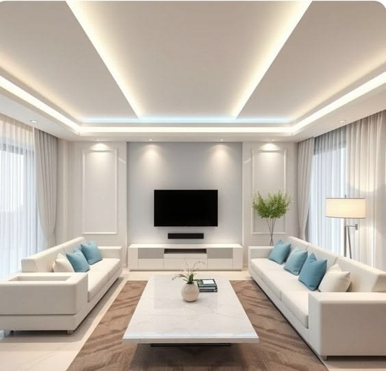 Executive Formal Living Room with Champagne Metal Screen & Wall Mirror #14
